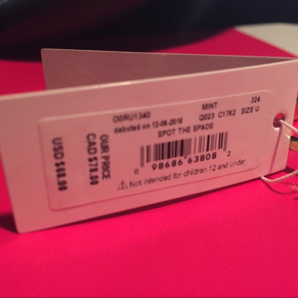 Kate Spade Mint Spot the Spade Hinged Bracelet - Picture 3 of 3